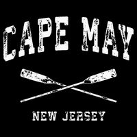 Cape May New Jersey Vintage Nautical Crossed Oars Baby Bodysuit