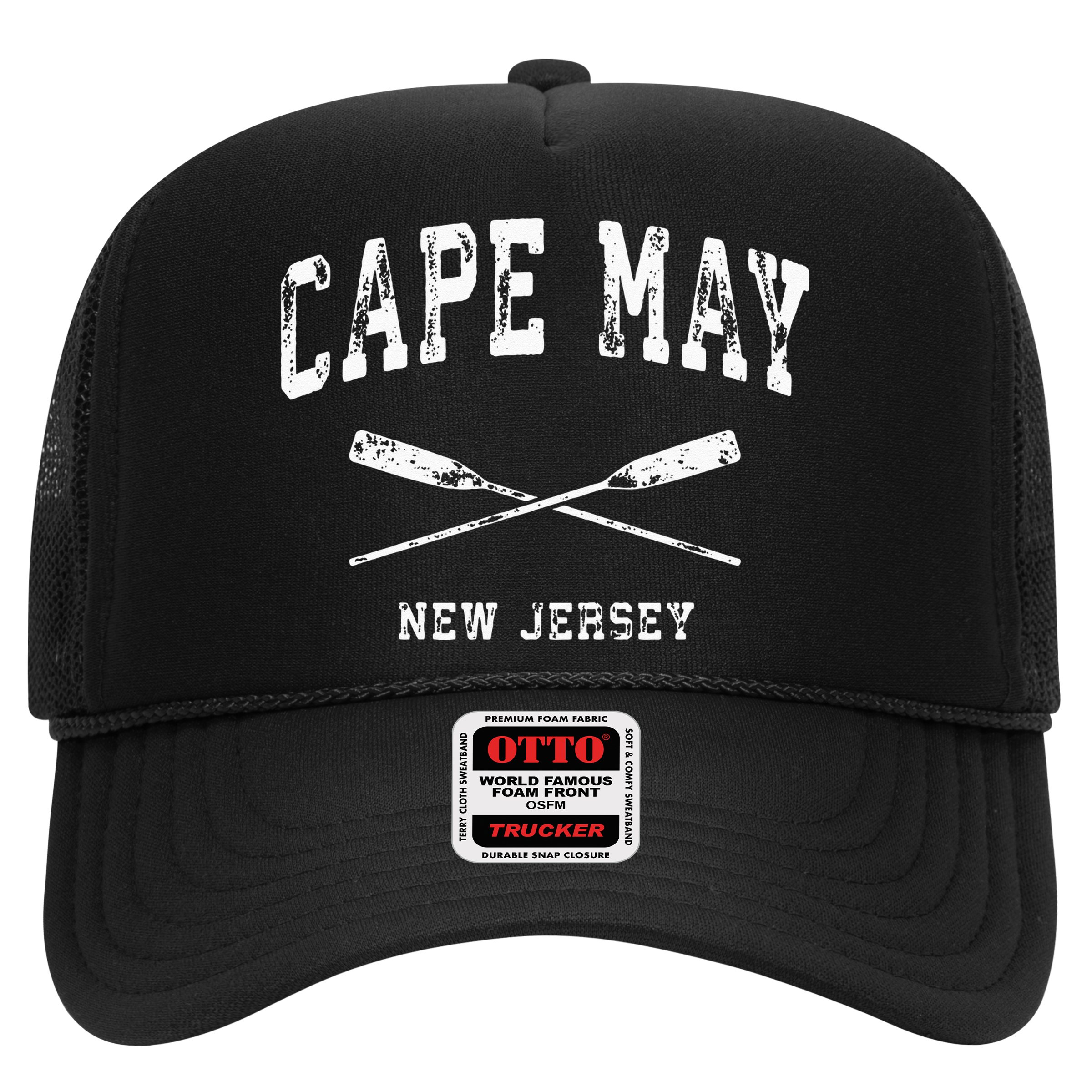 Cape May New Jersey Vintage Nautical Crossed Oars Hat