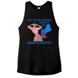 Call Me New England Cause I Got Massivehugetits Ladies PosiCharge Tri-Blend Wicking Tank