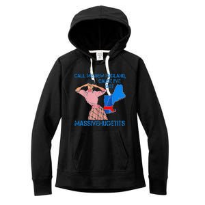 Call Me New England Cause I Got Massivehugetits Women's Fleece Hoodie