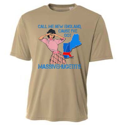 Call Me New England Cause I Got Massivehugetits Cooling Performance Crew T-Shirt