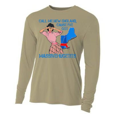 Call Me New England Cause I Got Massivehugetits Cooling Performance Long Sleeve Crew