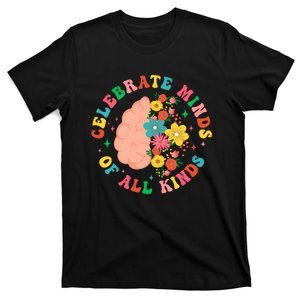 Celebrate Minds Of All Kinds Floral T-Shirt