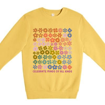 Celebrate Minds Of All Kinds Neurodiversity Premium Crewneck Sweatshirt