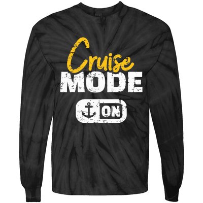 Cruise Mode On Tie-Dye Long Sleeve Shirt