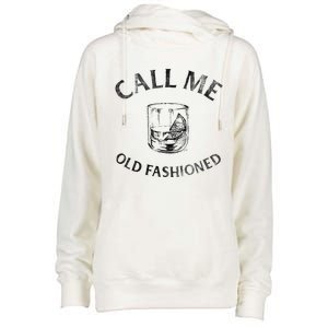 Call Me Old Fashionedcocktail Glass Womens Funnel Neck Pullover Hood