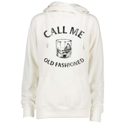 Call Me Old Fashionedcocktail Glass Womens Funnel Neck Pullover Hood