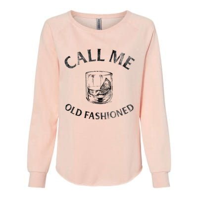 Call Me Old Fashionedcocktail Glass Womens California Wash Sweatshirt