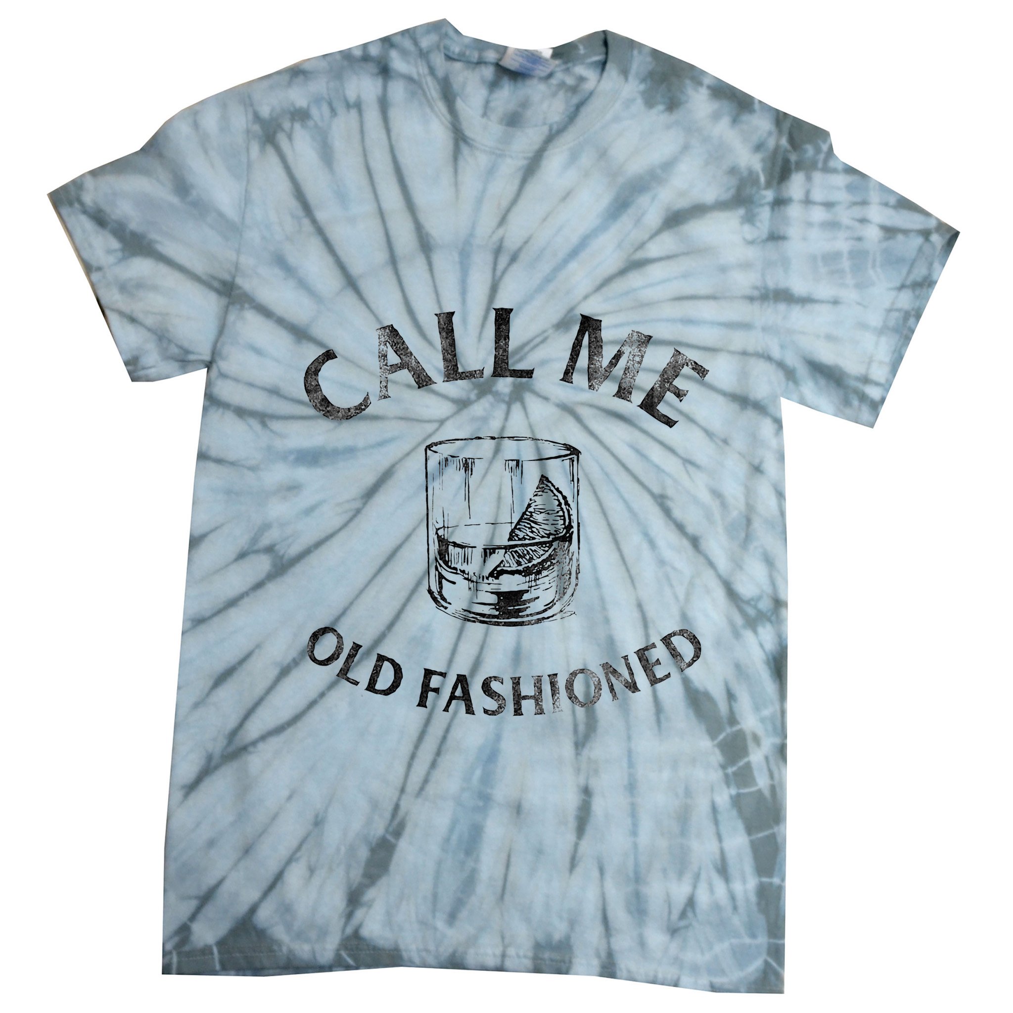 Call Me Old Fashionedcocktail Glass Tie-Dye T-Shirt