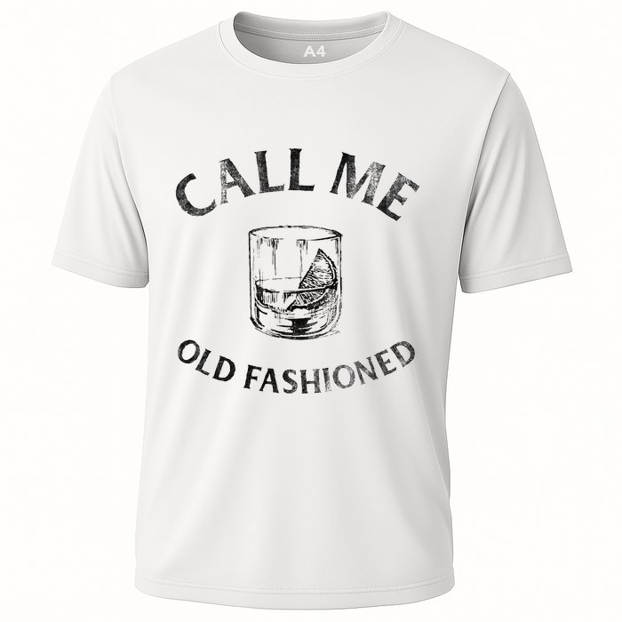Call Me Old Fashionedcocktail Glass Cooling Performance Crew T-Shirt