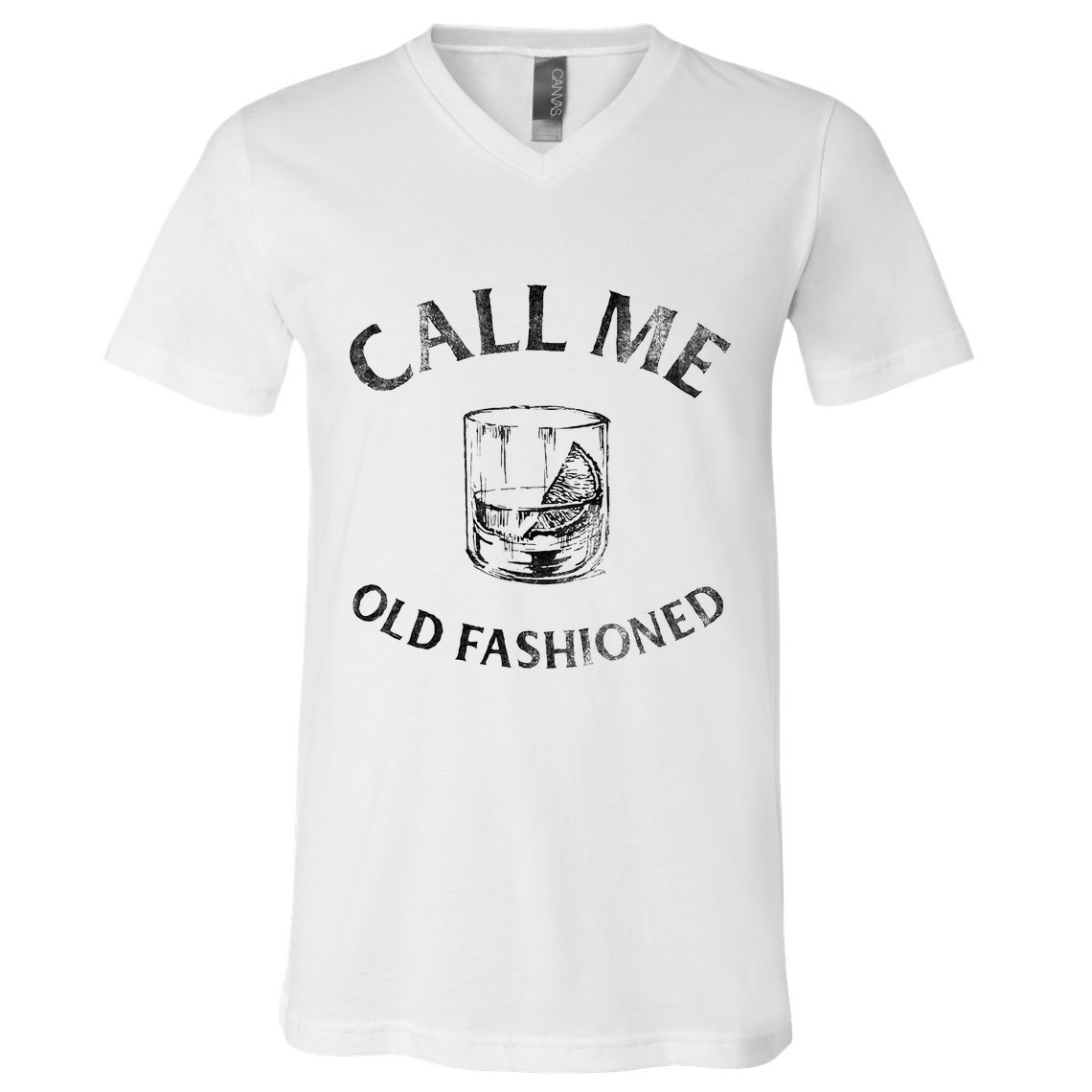 Call Me Old Fashionedcocktail Glass V-Neck T-Shirt