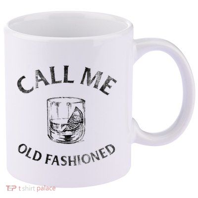 Call Me Old Fashionedcocktail Glass 11oz C Handle Ceramic Mug