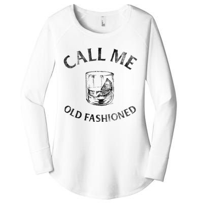 Call Me Old Fashionedcocktail Glass Women's Perfect Tri Tunic Long Sleeve Shirt