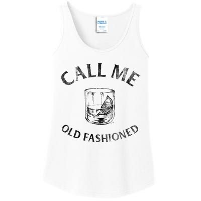 Call Me Old Fashionedcocktail Glass Ladies Essential Tank