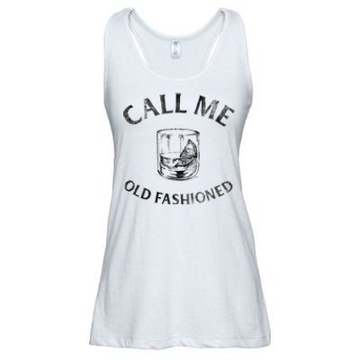 Call Me Old Fashionedcocktail Glass Ladies Essential Flowy Tank