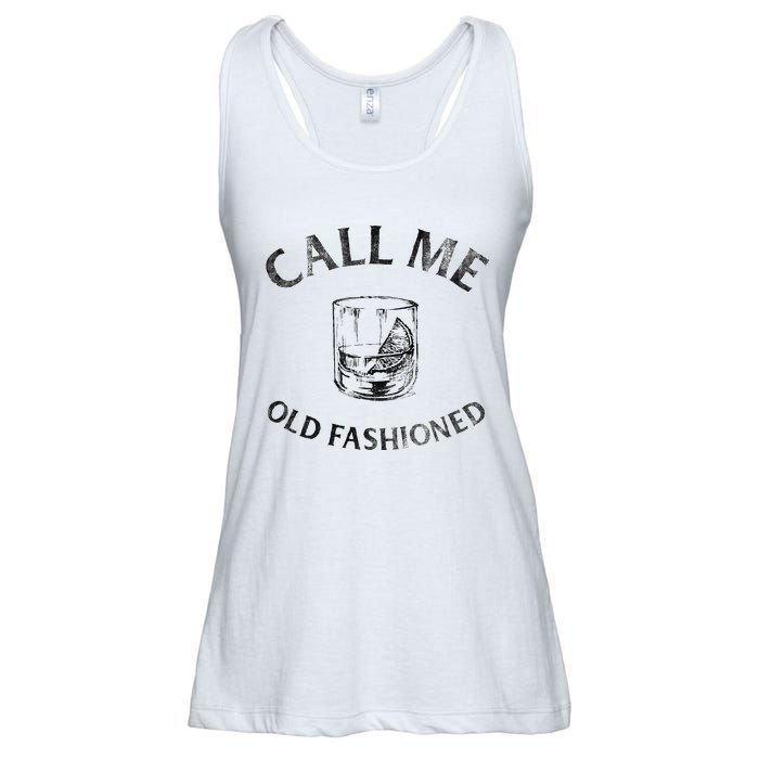 Call Me Old Fashionedcocktail Glass Ladies Essential Flowy Tank