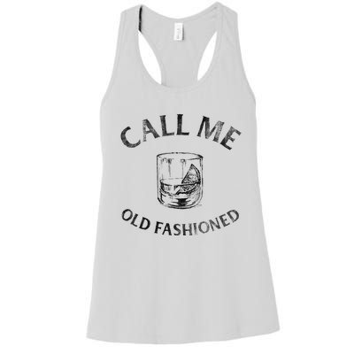 Call Me Old Fashionedcocktail Glass Women's Racerback Tank