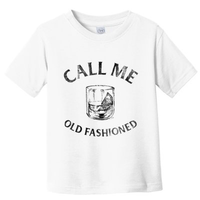 Call Me Old Fashionedcocktail Glass Toddler T-Shirt
