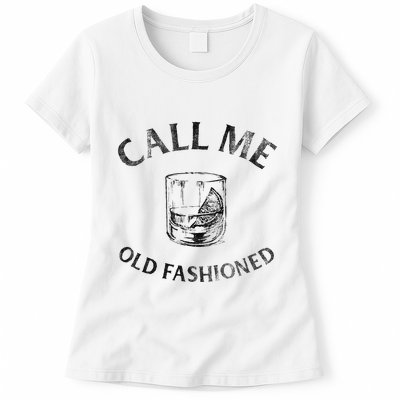 Call Me Old Fashionedcocktail Glass Womens T-Shirt