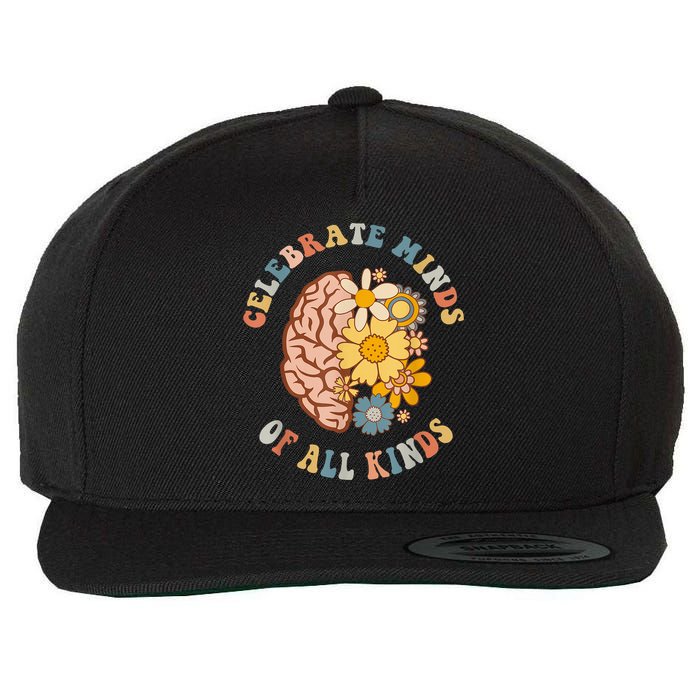 Celebrate Minds Of All Kinds Neurodiversity Autism Wool Snapback Cap