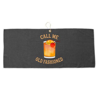 Call Me Old Fashioned Bartender Classic Cocktail Mixologist Large Microfiber Waffle Golf Towel