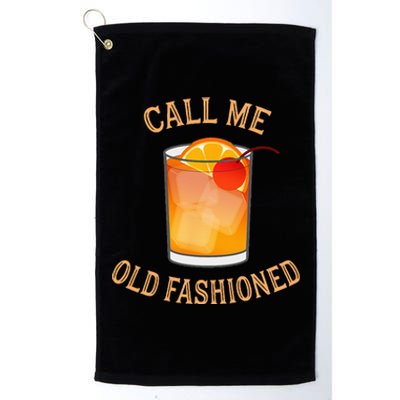 Call Me Old Fashioned Bartender Classic Cocktail Mixologist Platinum Collection Golf Towel