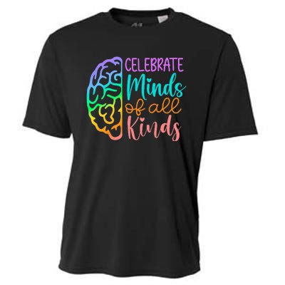 Celebrate Minds Of All Kinds Neurodiversity Autism Awareness Cooling Performance Crew T-Shirt