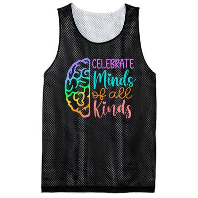 Celebrate Minds Of All Kinds Neurodiversity Autism Awareness Mesh Reversible Basketball Jersey Tank