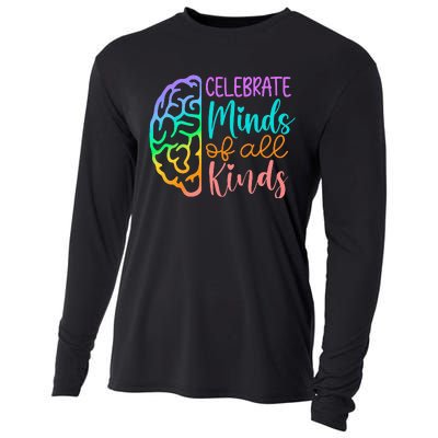 Celebrate Minds Of All Kinds Neurodiversity Autism Awareness Cooling Performance Long Sleeve Crew