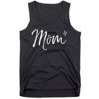 Cute Mom Of 4 Gift Quote Fun Fourth Child Announcement Mom^4 Tank Top