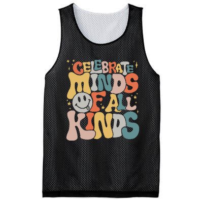 Celebrate Minds Of All Kinds Neurodiversity Autism Awareness Mesh Reversible Basketball Jersey Tank