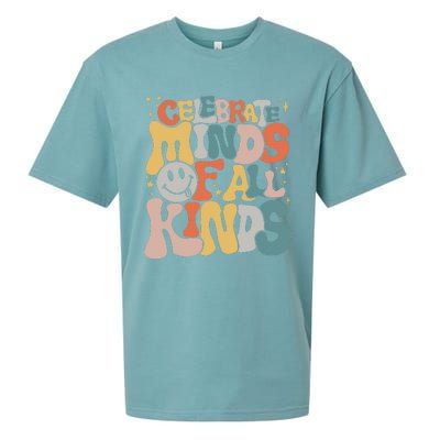 Celebrate Minds Of All Kinds Neurodiversity Autism Awareness Sueded Cloud Jersey T-Shirt