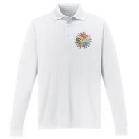 Celebrate Minds Of All Kinds Flowers Neurodiversity Autism Performance Long Sleeve Polo