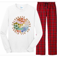 Celebrate Minds Of All Kinds Flowers Neurodiversity Autism Long Sleeve Pajama Set