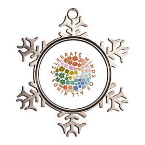 Celebrate Minds Of All Kinds Flowers Neurodiversity Autism Metallic Star Ornament