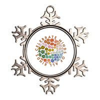 Celebrate Minds Of All Kinds Flowers Neurodiversity Autism Metallic Star Ornament