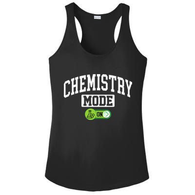 Chemistry Mode on Funny Science Chemistry Chemist Ladies PosiCharge Competitor Racerback Tank