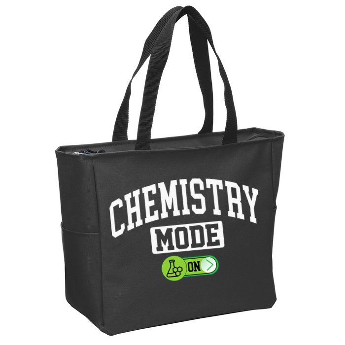 Chemistry Mode on Funny Science Chemistry Chemist Zip Tote Bag