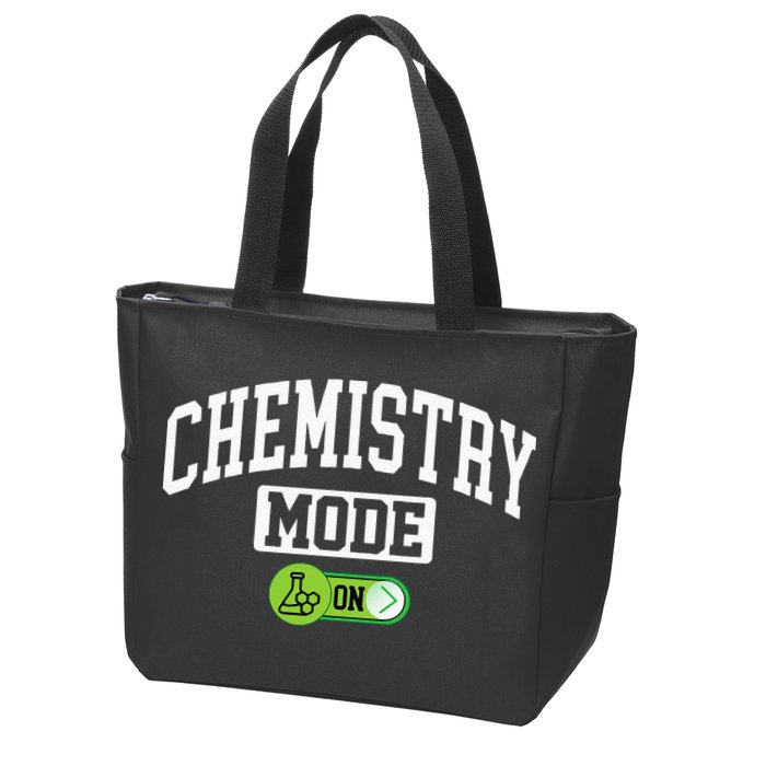 Chemistry Mode on Funny Science Chemistry Chemist Zip Tote Bag