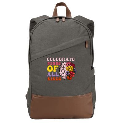 Celebrate Minds Of All Kinds Cotton Canvas Backpack