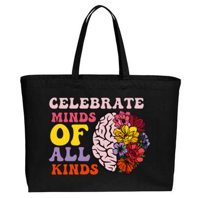 Celebrate Minds Of All Kinds Cotton Canvas Jumbo Tote