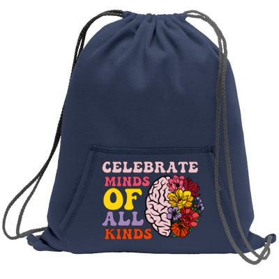 Celebrate Minds Of All Kinds Sweatshirt Cinch Pack Bag