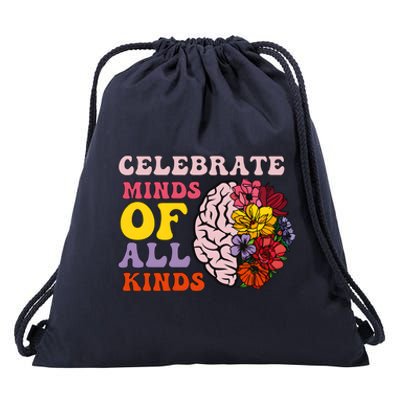 Celebrate Minds Of All Kinds Drawstring Bag