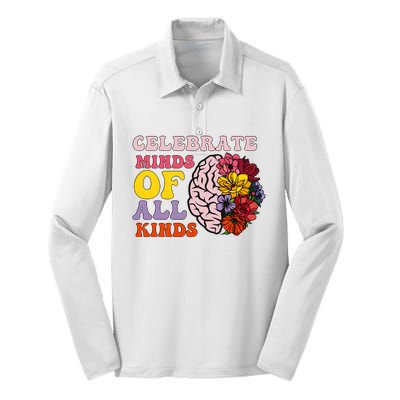 Celebrate Minds Of All Kinds Silk Touch Performance Long Sleeve Polo