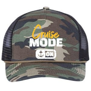 Cruise Mode On Gift Retro Rope Trucker Hat Cap