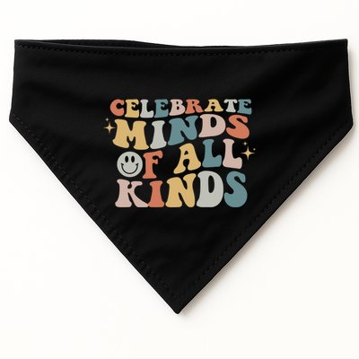 Celebrate Minds Of All Kinds Neurodiversity Autism Awareness Gift USA-Made Doggie Bandana