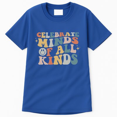 Celebrate Minds Of All Kinds Neurodiversity Autism Awareness Gift Tall T-Shirt