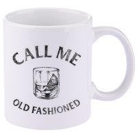 Call Me Old Fashioned Cocktail Glass 11oz C Handle Ceramic Mug