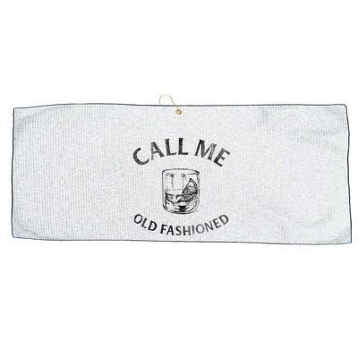Call Me Old Fashioned Cocktail Glass Large Microfiber Waffle Golf Towel