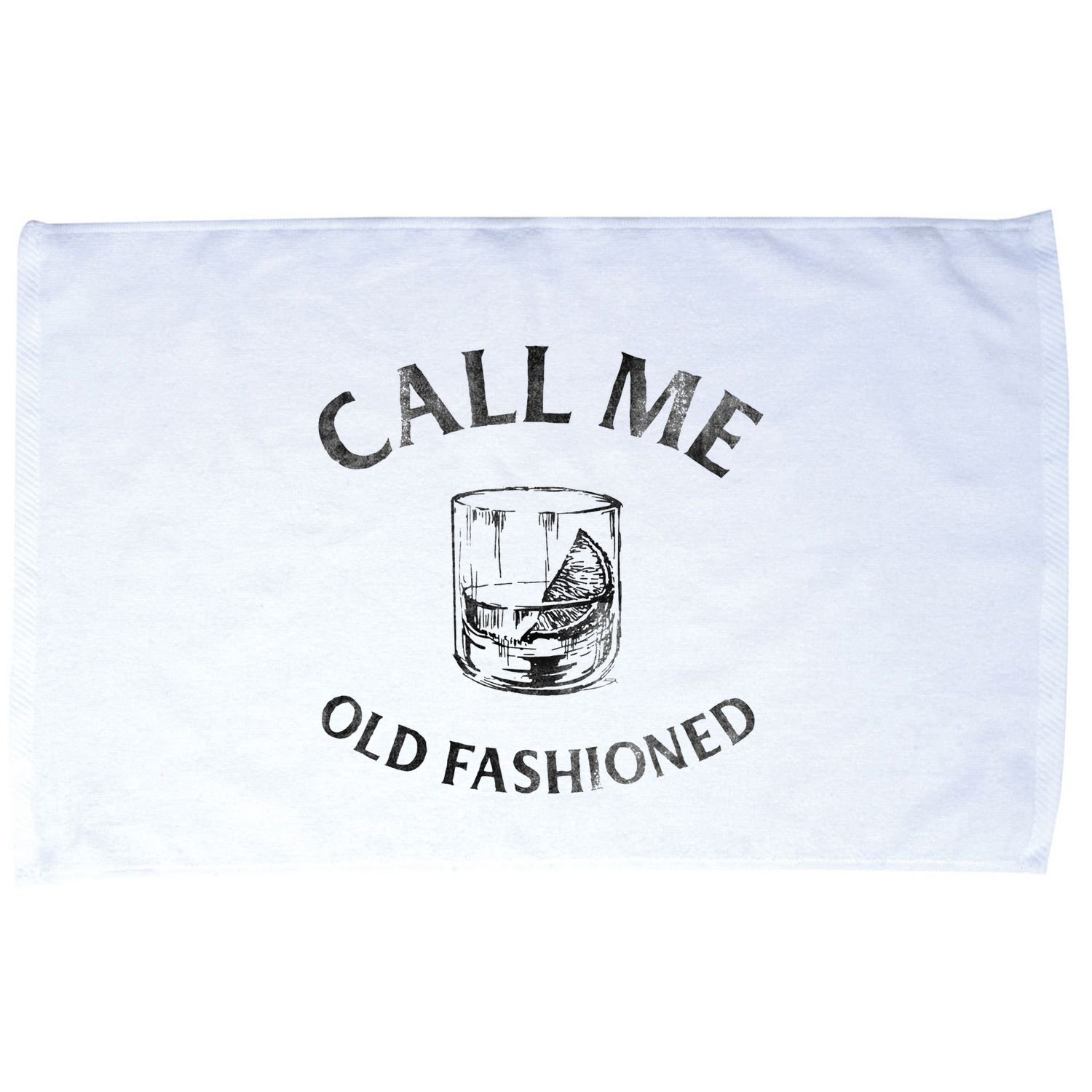 Call Me Old Fashioned Cocktail Glass Microfiber Hand Towel